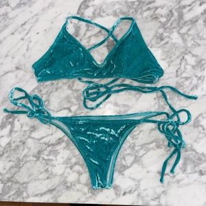 Kovey Tide Aqua Velvet Bikini